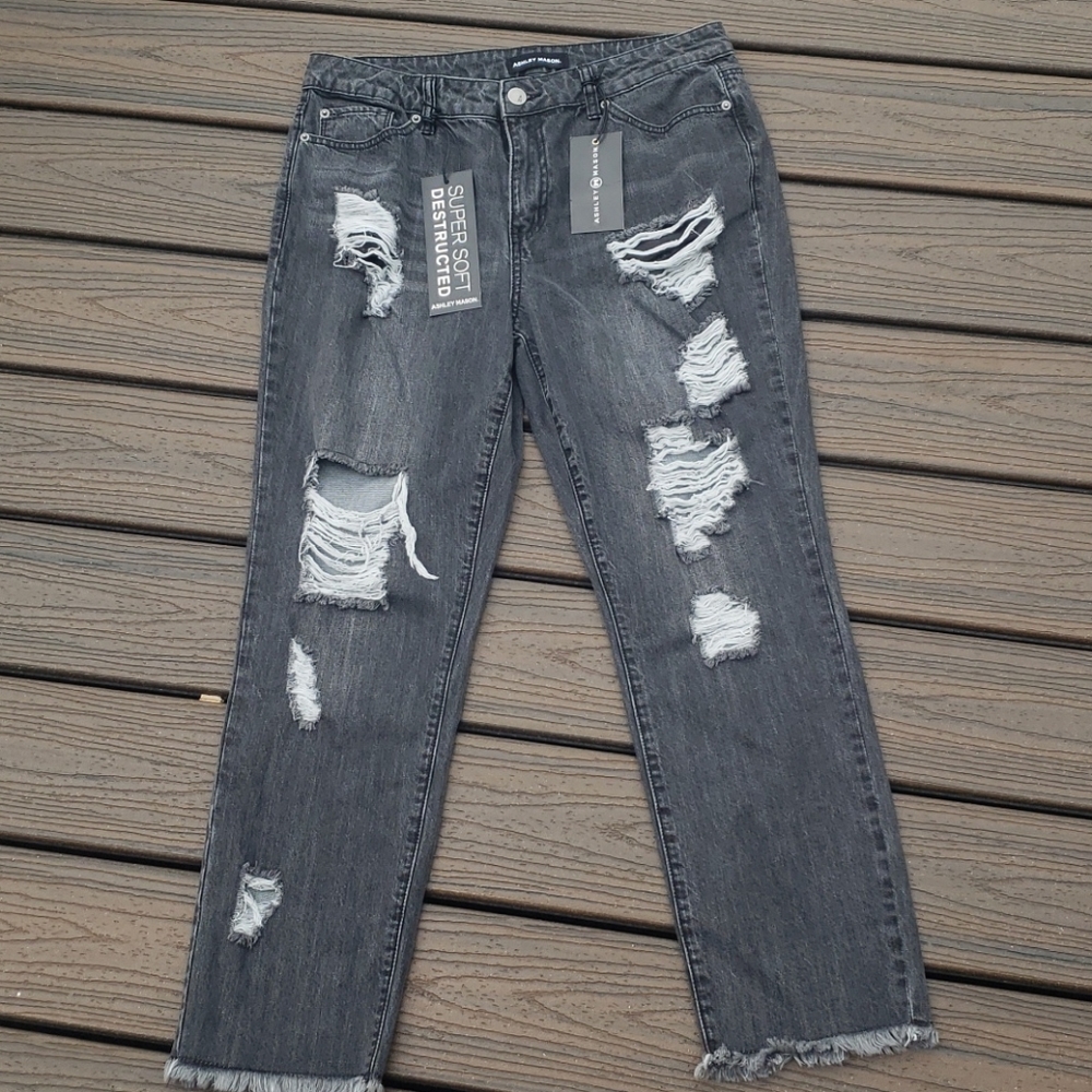 Ashley Mason Distressed Jeans
